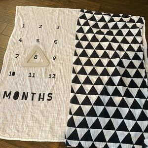 Baby milestone blanket